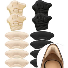 12PCS Plantillas Para Zapatos, Almohadillas de Talón Adheribles para Zapatos de Mujer y Hombre, Plantillas Protectoras Tacones Gruesas, Relleno para Zapatos Grandes Cojines de Talón Antideslizante
