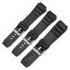 Narako Black Silicone Rubber Replacement Divers Watch Band Strap 18mm