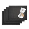 Westmark Tischsets/Platzsets, 4 Stück, 42 x 32 cm, Synthetik, Anthrazit/Grau,
