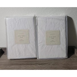Magnolia Home 2 Magnolia Home Joanna Gaines KING Pillow Sham Set Linen-Cotton Optic White
