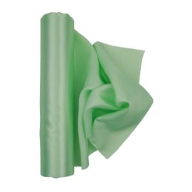 Trimming Shop Aqua Green Satin Fabric Roll | 29cmx20m | Luxury & Soft | Silky & Shiny | for Making Chair Sash Bow Wedding Bouquet Décor Apparel, Drapery, DIY Crafts