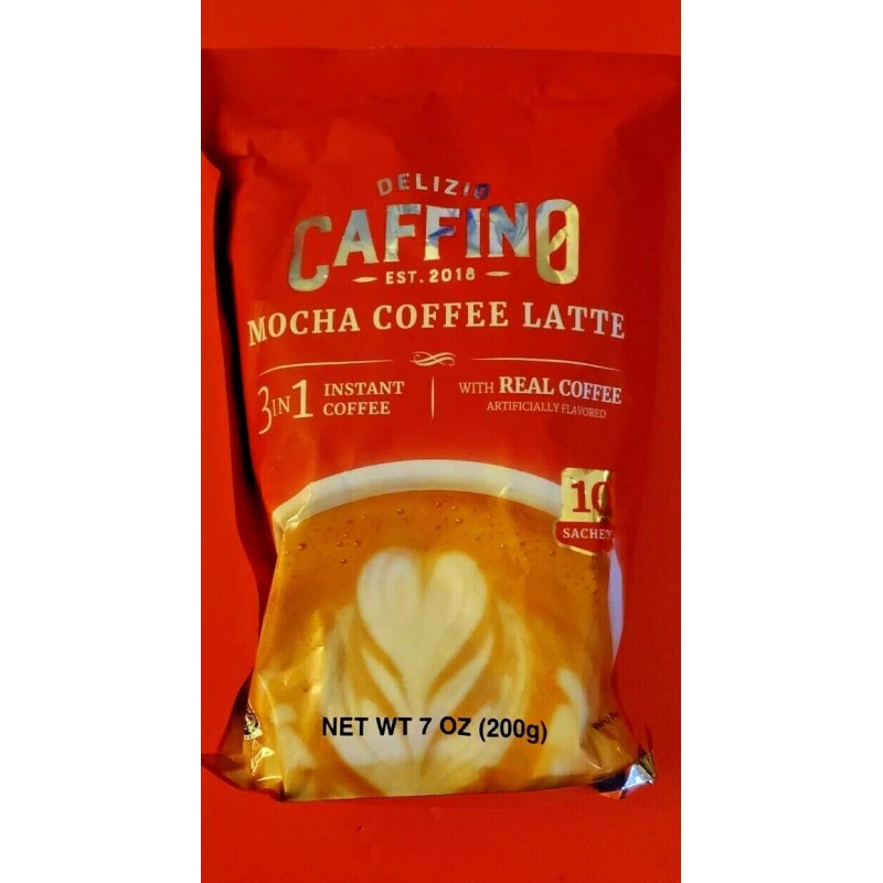 DELIZIO 2 PACK DELIZIO CAFFINO MOCCA COFFEE LATTE 3 IN