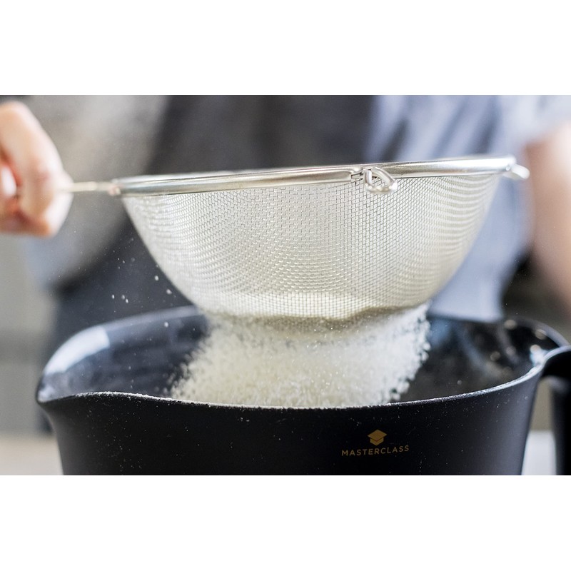 KitchenCraft Large Sieve 20 cm, Stainless Steel, Ideal for Baking