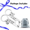Pregnancy Announcement Gifts Mommy and Daddy Est 2024 Keychain Set
