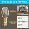 ELGOBST Unique Decorative Light Bulbs, 6500K Daylight White Light LED