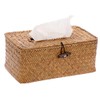 DelSol Tissue Box, Seagrass Woven Facial Tissue Dispenser, Box Cover