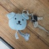 BON TON TOYS Snuffy Denim Bag Charm Keychain Light Wash