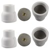 Vaphy #12 Ceramic (4-Pack) White TIG Welding Cup