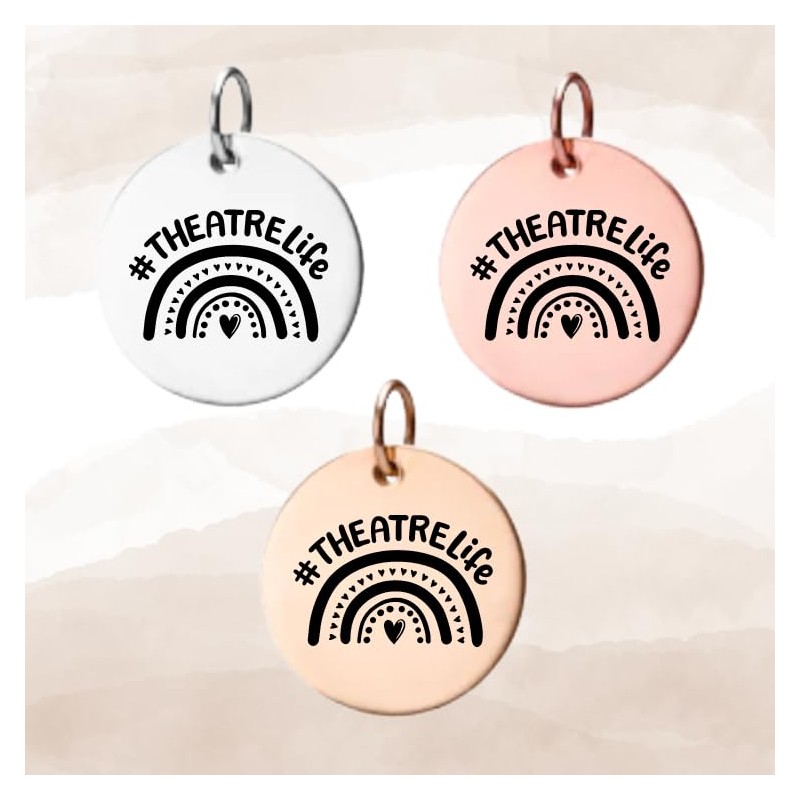 Theater Drama Charm - Drama Jewelry, Theatre Life Jewelry -