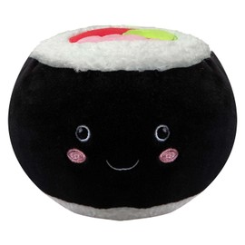 VFM - California Roll Soft Toy Food themed Cute Plush Cuddly Stuffed Toy Plush Toy Cute Stuffed Plushie, Gifts for Birthday, Valentine's Day Christmas - 16cm Multi-Coloured