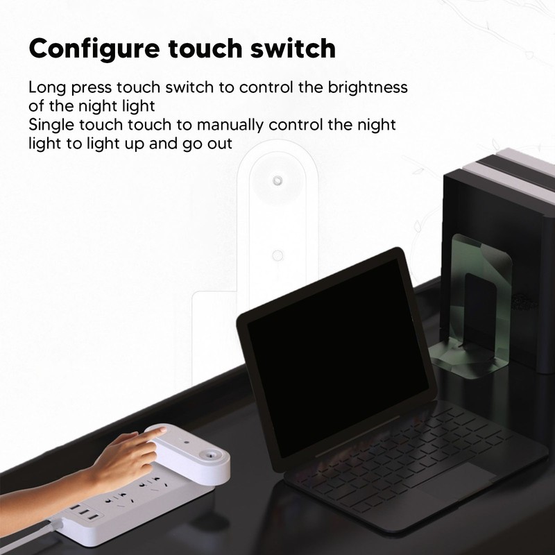 Plug in Air Purifier LED Smart Sensor Smoke Formaldehyde Removal