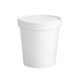 50-Pack of 16 oz Eco Friendly White Soup Bowls, White Disposable Food Cups with Lids, White Container - Soup Cups Great for Restaurants, Take-Outs, Or Disposable Soup Bowls To Go Lunch