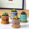 4x Round Bamboo Wooden Coaster Tea Coffee Drink Holders Pallet