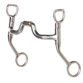 Myler Bits Myler HBT Shank with Sweet Iron Low Ported Barrel Narrow MB43LP Bit Stainlesssteel 5