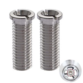 2 Stück Silbrig Hohlschraube Spüle,M12 x 35 mm Edelstahl Spüle,35mm Waschbecken Schrauben,für Siebkorbventile,hohlschrauben,ersatzteile,Geeignet für Küchenspülen,Siebkorbspülen,Spülbecken Zubehör