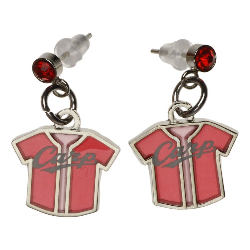 SEISEN CAPA-03 Hiroshima Carp Earrings (Uniform) Pin Type