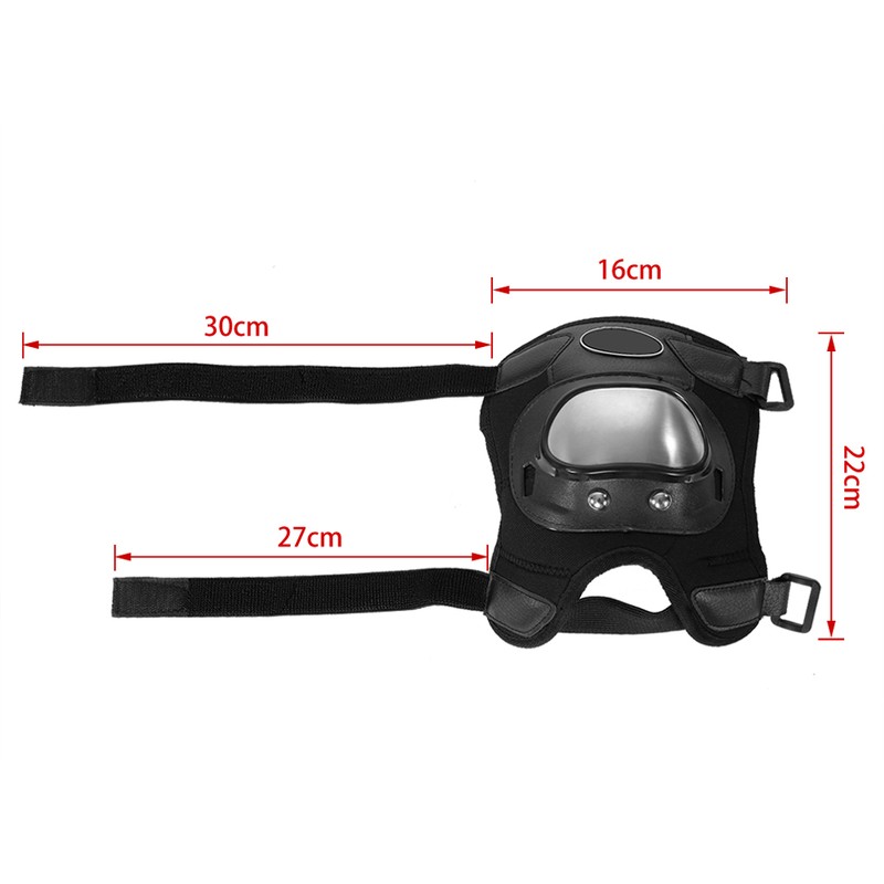 2 Pcs Stainless Steel Motorcycle Motocross ATV Adults Knee Pads