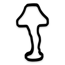 Leg Lamp Cookie Cutter with Easy to Push Design (4.5 inches)