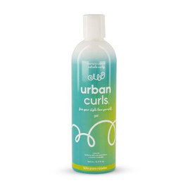 URBAN CURLS Gel para Definir Rizos con Aloe Vera 360 ml – Fijación Suave y Control de Frizz – Sin Sulfatos Parabenos Siliconas ni Aceites Minerales – 100% Natural y Orgánico para Cabello Rizado