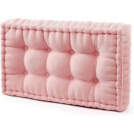 DormCo Rainha - Ultra Thick Tufted Floor Pillow - Peachy Pink