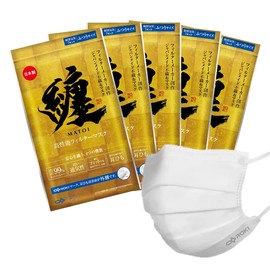 ROKI Matoi Loki Non-Woven Mask, 7 Pieces, Set of 5 Bags, 35 Pieces, Regular Size (Created by Filter Manufacturer, Made in Japan, Individually Packaged)