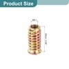 sourcing map 100Pcs Threaded Inserts, M6-1x25 Zinc Alloy Hex Socket