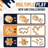 Tuauoe Wooden Brain Teaser Puzzles, 9pcs 3D Brain Teasers for
