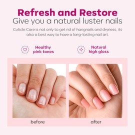 Modelones Cuticle Remover Cream Cuticle Softener Nail Repair for Damaged Nails Cuticle Remover Liquid for Nail Care Manicure Kit for Women 60ML 2.12 FL OZ