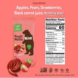 Bear Fruit Rolls Variety Pack, 16 count.