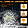 7 Inch Round Led Light Pod, 2 Pcs 201W Round