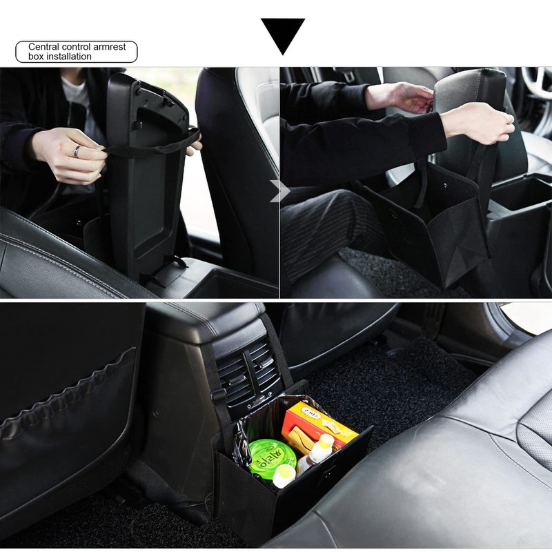 Miytsya Hanging Car Trash Bag Can Premium Waterproof Litter Garbage