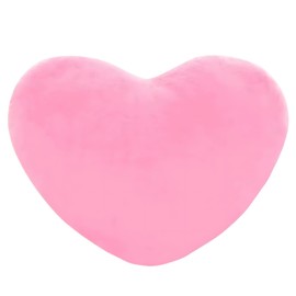1 Pcs Pink Heart Decorative Pillow, Heart Shaped Cushion for Sofa and Bed, Cute Valentine's Day Gift for Girls, Home Decoration