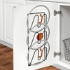 YMKWZ 4Pcs Pot Lid Holders Wall Mounted Pot Lid Shelf