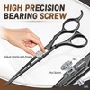 JASON Hair Cutting Scissors Shears - 6" Professional Ergonomic Black