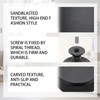 GegXcn 4 Pack Black Cupboard Knobs, Round Metal Knurled Cabinet