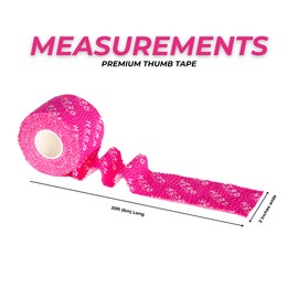 2" Premium 3 Pack Athletic Weightlifting Thumb Tape for Olympic Weight Lift, Cross Training & Lifting, Deadlift, Powerlifting, Protect Fingers Thumb Hand & Enhance Grip (Hot Pink)