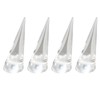Mcoser 4pcs Ring Holde Set,Clear Acrylic Ring Holder,2.5 * 7vm
