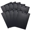 COSHEHKG 10Pcs Clipboard Set A5, PU Writing Board 7'' x