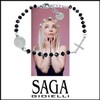 SAGA GIOIELLI® Bracelet Woman Man Rosary Black Crystals Steel