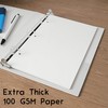Half Letter Blank Paper, 3-Hole Punched, 250 Sheets/500 Pages, 100