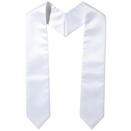 Graduation Stole, White Stole, Sublimation Plain Graduation Sash, 70" Unisex Adults Custom Stoles for Graduation Class of 2026 for High School College Academic Commencements Choral Accessories