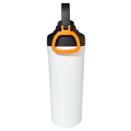 Ozizo Protein Shaker Bottle, Insulated Stainless Steel, Leak-Proof with Mixing Ball, White (White, 56 Ounces)