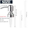 Soap Dispenser Lids Stainless Steel Lotion Dispenser Pumps Head Replacement
