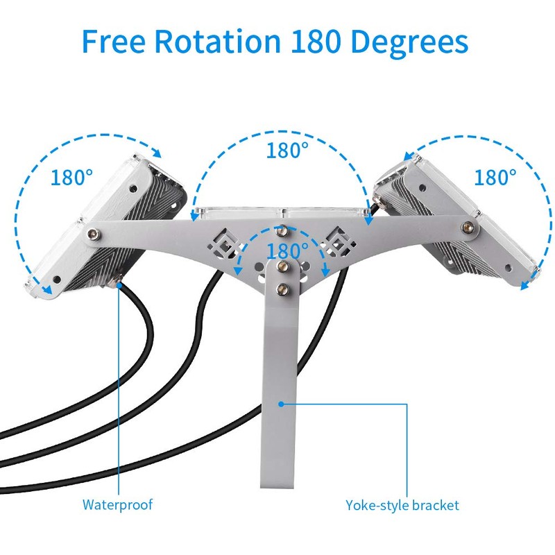 Sararoom 300W LED Flood Light Outdoor, IP65 Waterproof Security Lights,