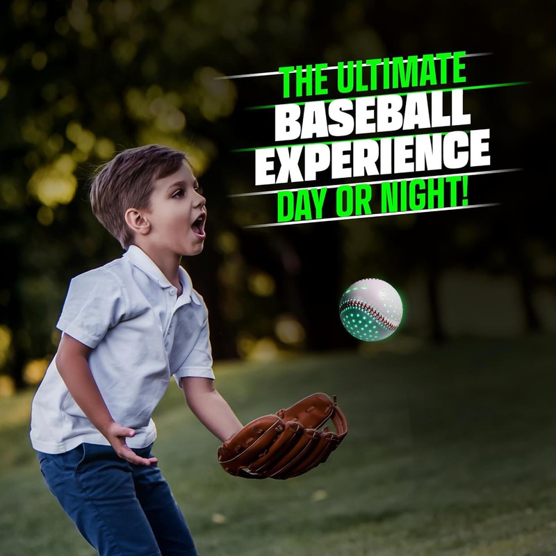 9 Inch Glow in The Dark Baseball Night Throwing Practice