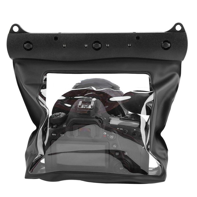 Sxhlseller Tragbare Universelle wasserdichte Unterwassertasche 20M für DSLR-Kameras(schwarz)