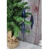 6 x Midnight Blue Icicle / Tear Drop Christmas Tree