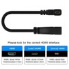 Chenyang Adaptador Micro HDMI macho a HDMI hembra en ángulo