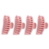 Big Hair Claw Clips 4.33 Inch Nonslip Large Claw Clip for Women Thin Hair, 90's Strong Hold Hair Clips for Thick Hair - Peach Pink Rectangle