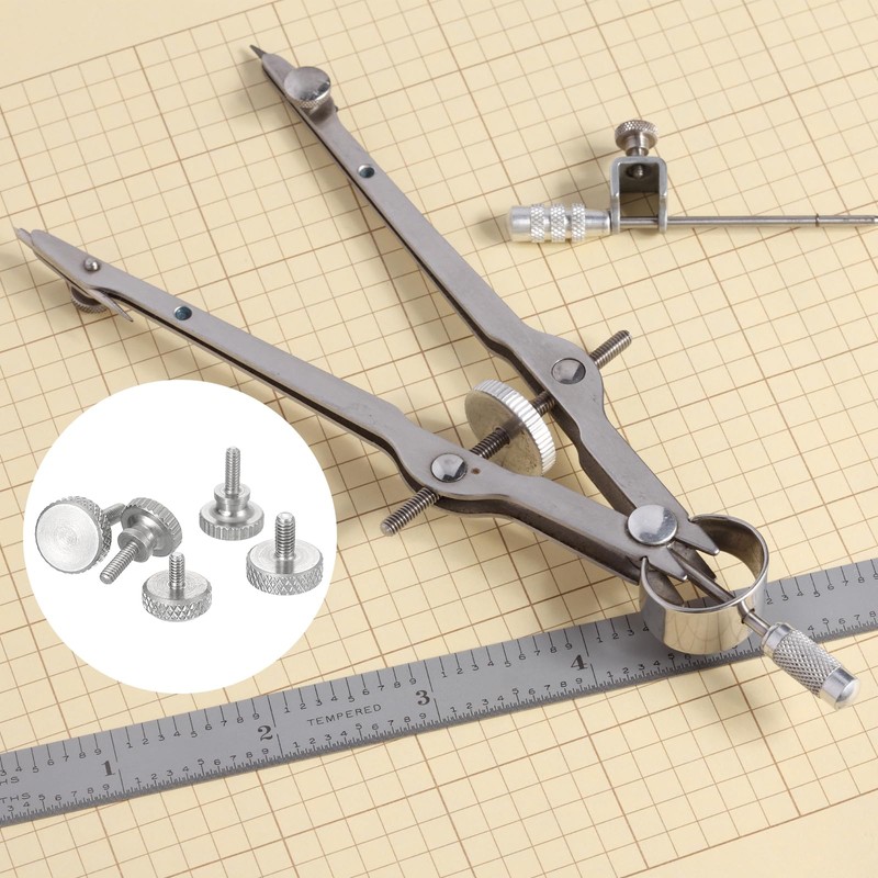 sourcing map M2.5x4mm Vernier Caliper Screws, 304 Stainless Steel Flat